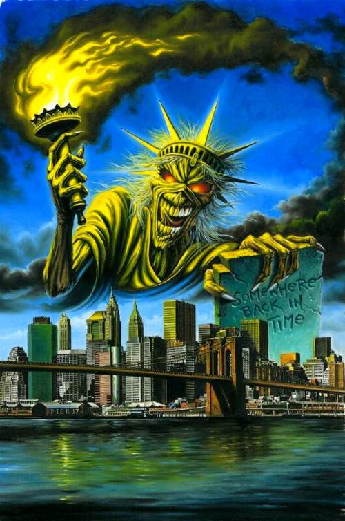 Iron Maiden ed il loro Maiden England a New York Iron Maiden ed il loro Maiden England a New York