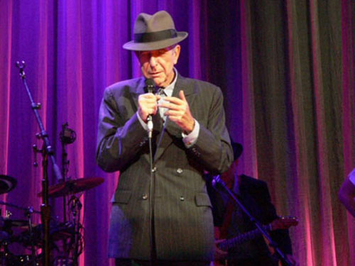 Leonard Cohen in concerto Leonard Cohen in concerto