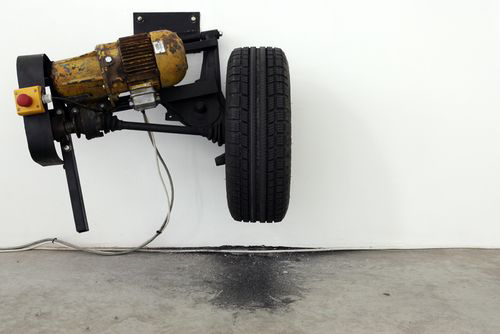 Michael  Sailstofer nella fondazione Miro di Barcellona