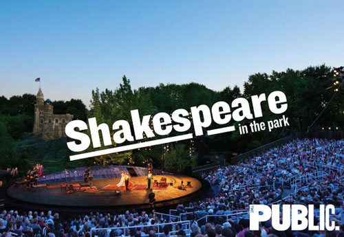 Shakespeare al Central Park di New York Shakespeare al Central Park di New York