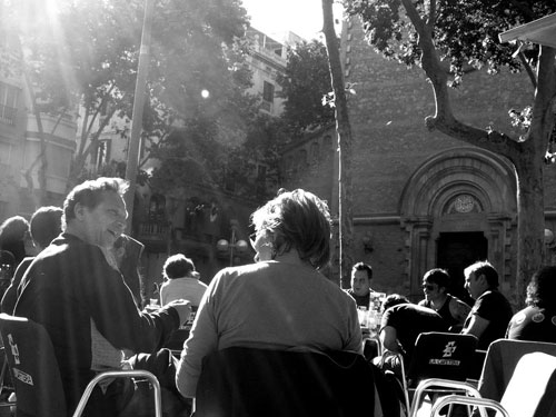 Piazze del quartiere Gracia a Barcellona