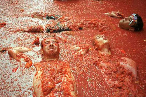 La tomatina-La festa del pomodoro