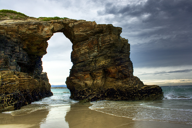 In spiaggia in inverno