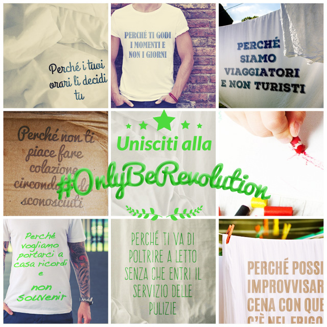 Unisciti alla #OnlyBeRevolution e partecipa al sorteggio di un fantastico viaggio per due persone Unisciti alla #OnlyBeRevolution e partecipa al sorteggio di un fantastico viaggio per due persone